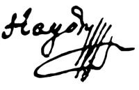Haydn Unterschrift